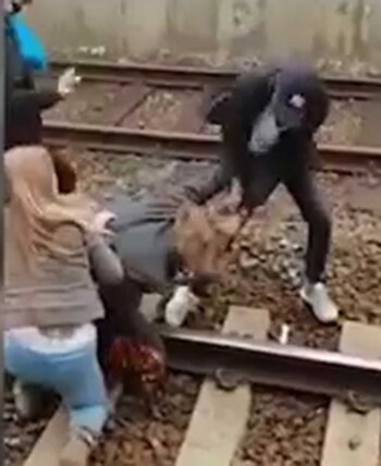 La escena fue filmada por