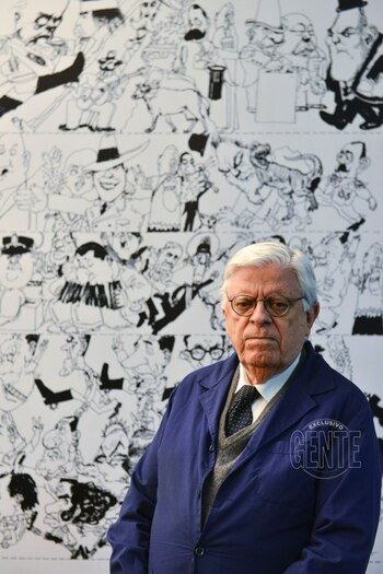 Hermenegildo Sábat en su taller.