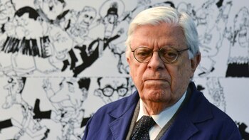 Hermenegildo Sábat en su taller.