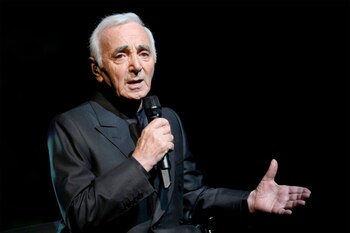 El cantante francés Charles Aznavour