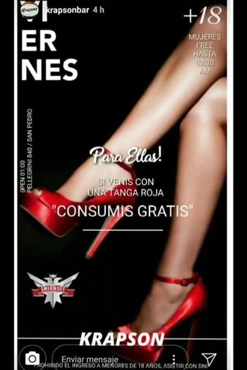 El flyer que el boliche