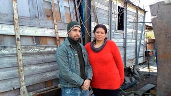 Carolina junto a su actual