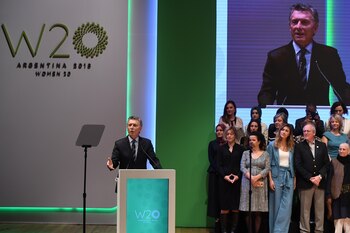 Mauricio Macri en el CCK (Maximiliano Luna)