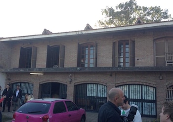 El frente de la casa,