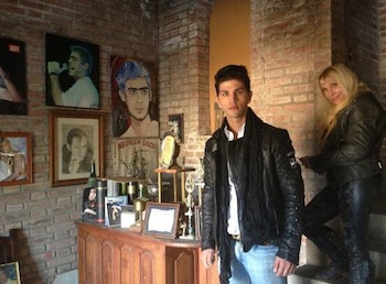 Rodrigo Díaz con Betty Olave