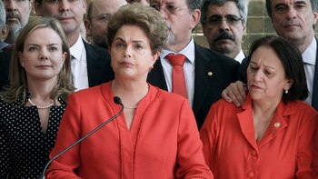 Dilma Rousseff durante el discurso