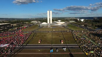 Las manifestaciones en favor y