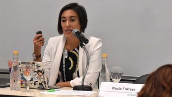 En su presentación, la diputada