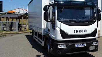 Uno de los camiones que