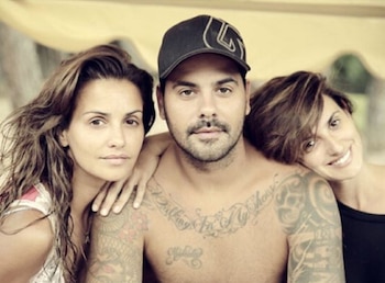 Los tres hermanos: Mónica, Eduardo