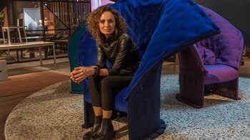 Gabi López probó el sillón