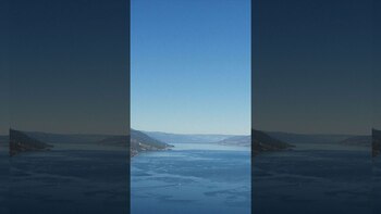 El lago Okanagam donde habita