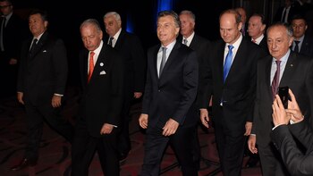 Macri y empresarios, el año