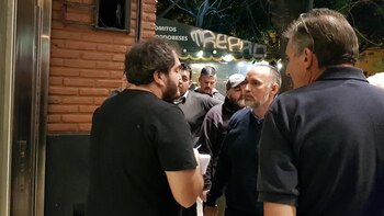 Marcelo Boeri discute con un