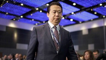 Meng Hongwei desapareció en China.