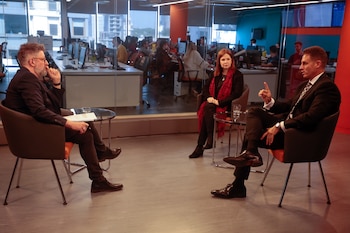 Andrea del Boca junto a su