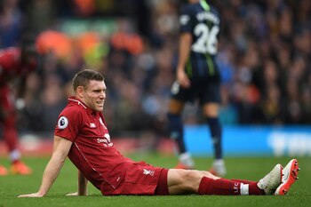 James Milner debió ser reemplazado
