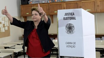 Rousseff votó en Belo Horizonte
