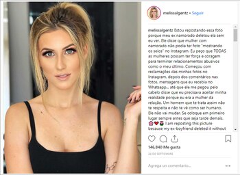 La brasileña volvió a publicar