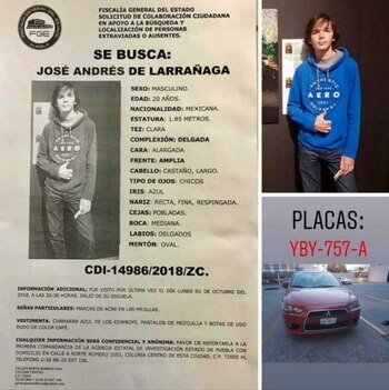 El joven, de 20 años,