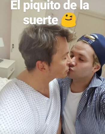 Le deseó suerte a su