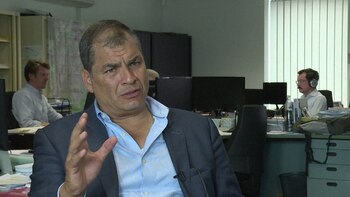 El presidente ecuatoriano Rafael Correa