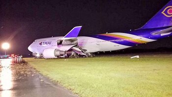 El Boeing 747 de Thai