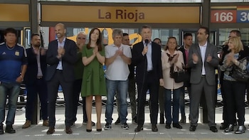 Macri junto a María Eugenia