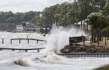 Olas en Eastpoint, Florida (Wallheiser/