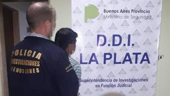 F., tras ser detenido por la DDI de La Plata