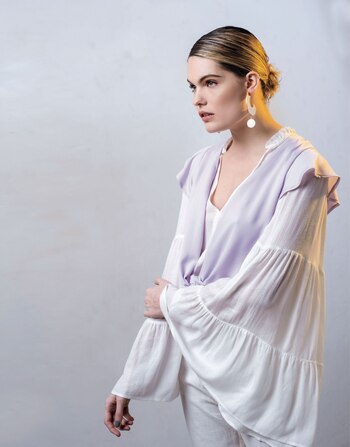 Camisa sin mangas con nudo