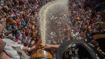 El “espiche” es la ceremonia