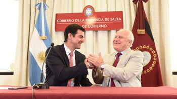 Juan Manuel Urtubey junto a Miguel Lifschitz