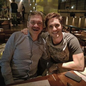 Diego Boneta y César Bordón. (Foto: Instagram)