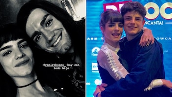 A la izquierda: Malena junto