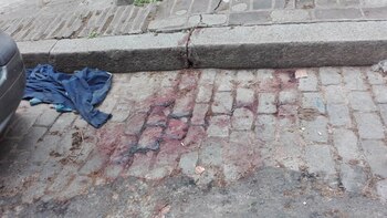 La mancha de sangre que