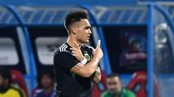 El característico festejo del ex