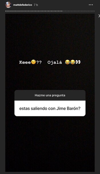 La respuesta de Matías Defederico