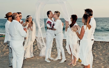 Al atardecer y a orillas