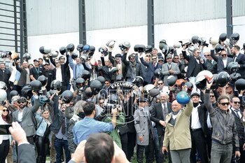 Los motoqueros se despidieron en