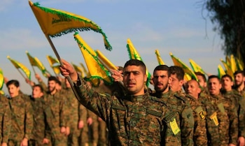 Milicianos de Hezbollah en Líbano