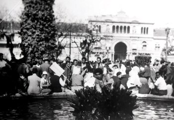 Los manifestantes llegaron a la