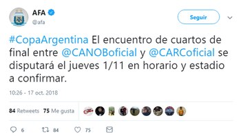 La AFA confirmó la fecha