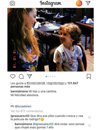 La respuesta de Jimena Barón
