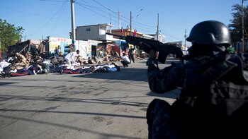 Un oficial de la Policía