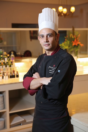 El chef en acción. Para