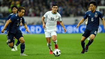 De Arrascaeta jugó con Uruguay