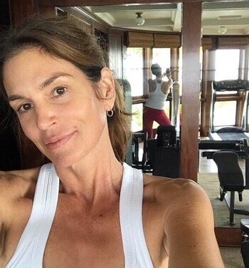 Cindy Crawford compartió una selfie