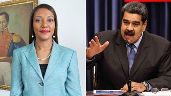 Elizabeth Méndez y Nicolás Maduro