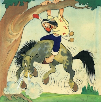 Patoruzú, a caballo del fiel